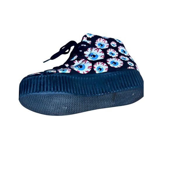 SOLD y2k emo goth jc play by jeffrey campbell hiya-eye platform sneakers woman 8 - Picture 8 of 10